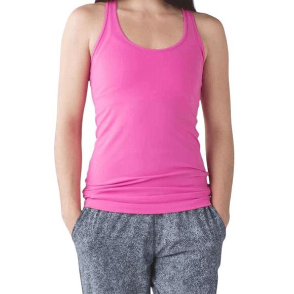 LULULEMON ATHLETICA Cool Racerback Tank in Pink Paradise Size 6 - Picture 2 of 4